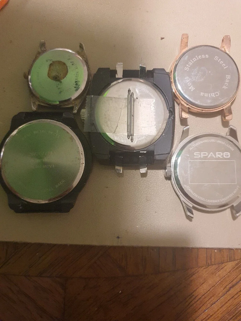 10/$20 Lot Of 5 Working Men's Watch Heads